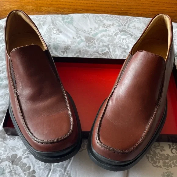 Coach | Shoes | Coach Men Brown Leather Mens Loafers Size  display picture 1